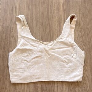 Linen crop top
